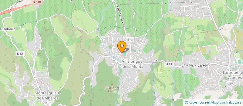 localisation de l'entreprise O.M SERVICES  VILLELONGUE-DELS-MONTS