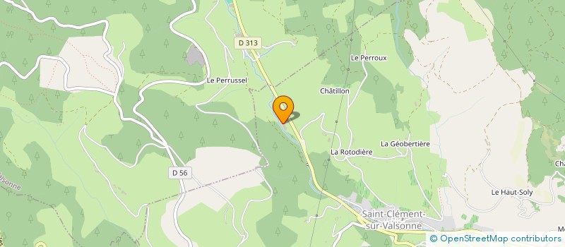 localisation de l'entreprise O.M.T. TRANSPORTS à SAINT-CLEMENT-SUR-VALSONNE