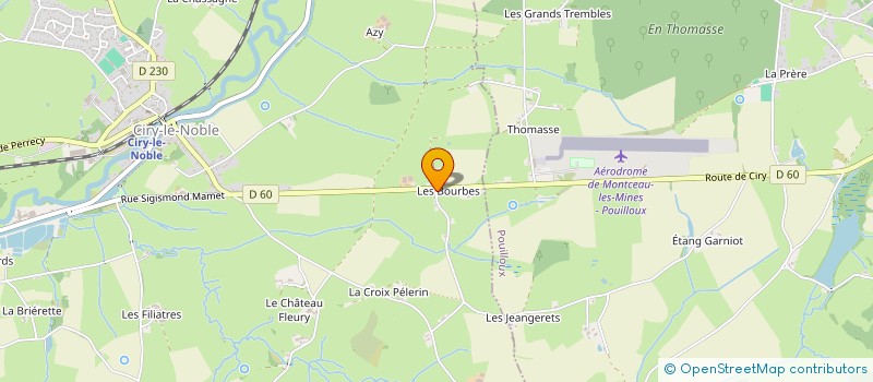 localisation de l'entreprise O.M.V.  CIRY-LE-NOBLE