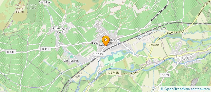 localisation de l'entreprise O MA à SANTENAY