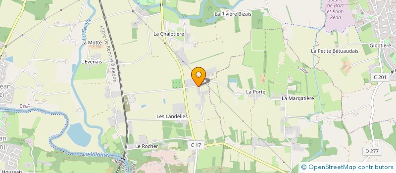 localisation de l'entreprise O'MAD à BRUZ