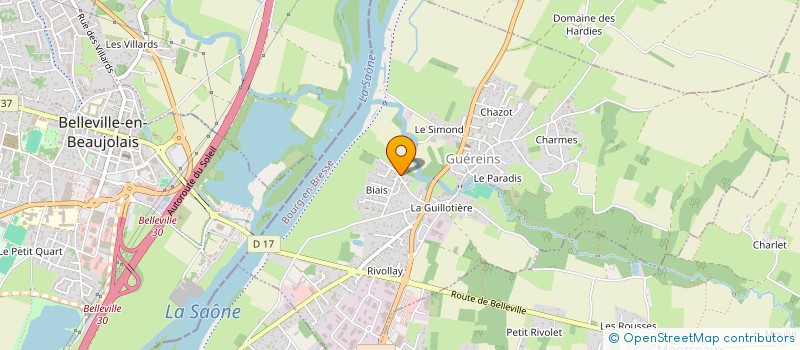 localisation de l'entreprise O.MALLET à GUEREINS