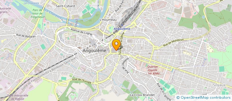 localisation de l'entreprise O'MALO FAST FOOD à ANGOULEME