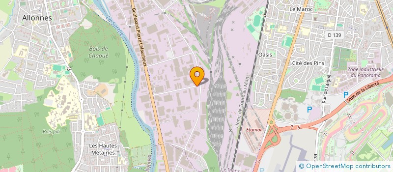 localisation de l'entreprise O MARCHE DISCOUNT  LE MANS