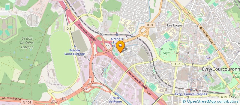 localisation de l'entreprise O'MARCHE DU CANAL à EVRY-COURCOURONNES