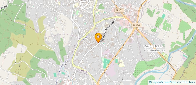 localisation de l'entreprise O'MARKET  AUBENAS