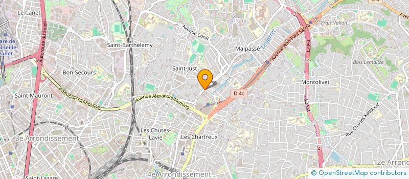 localisation de l'entreprise O'MAX FOOD à MARSEILLE