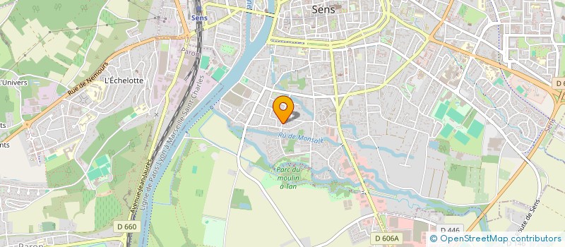 localisation de l'entreprise O'MAXX PROD à SENS