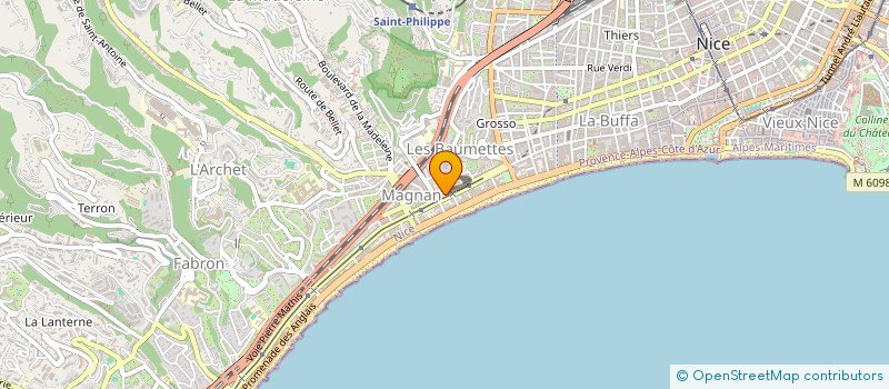 localisation de l'entreprise O.MED.O.C. - SOCIETE D'EXPERTISE COMPTABLE  NICE