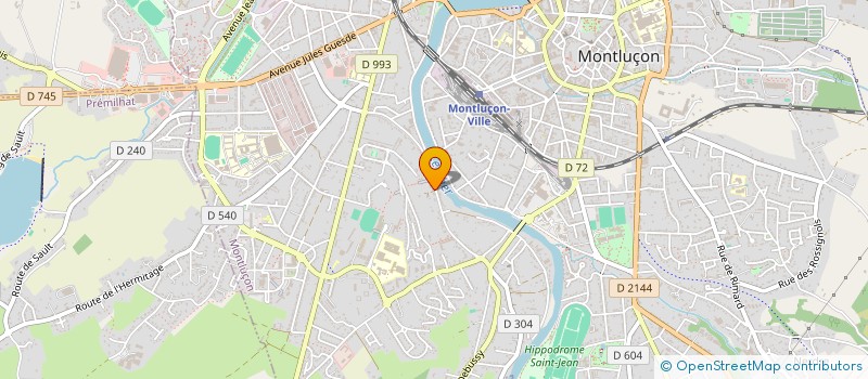 localisation de l'entreprise O-MERCIER CONSULTING à MONTLUCON