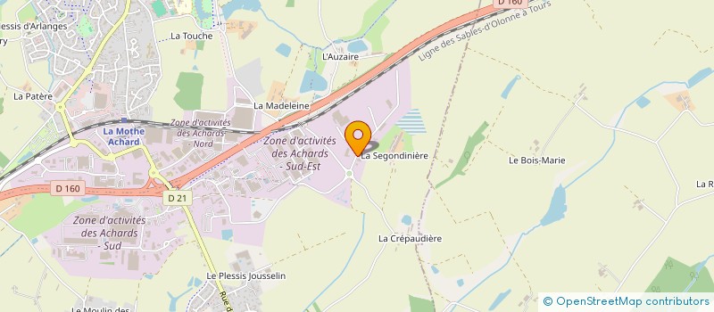 localisation de l'entreprise O-METAUX  LES ACHARDS