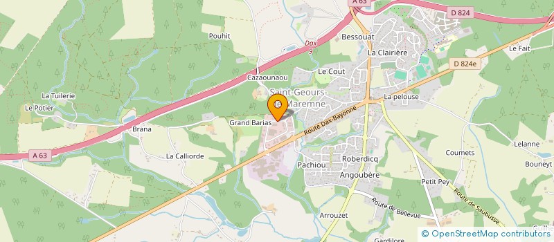 localisation de l'entreprise O MON POUL AILLER à SAINT-GEOURS-DE-MAREMNE