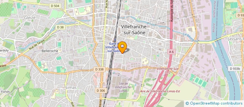 localisation de l'entreprise O'MONI PRESTANCE HOLDING  VILLEFRANCHE-SUR-SAONE