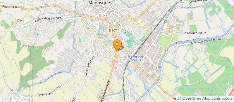 localisation de l'entreprise O'MOULIN D'OR à MANOSQUE
