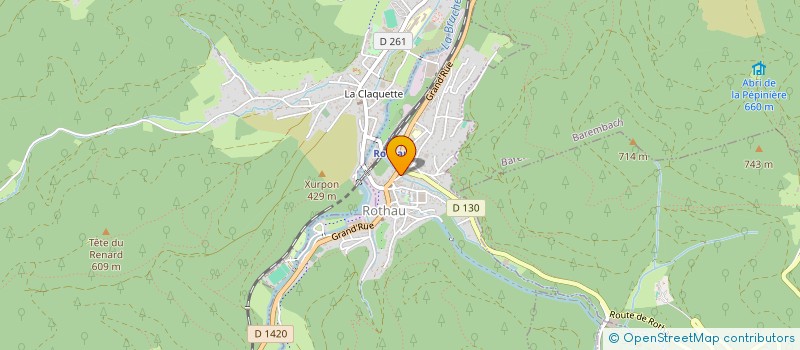 localisation de l'entreprise O MOYEN MARCHE ROTHAU  ROTHAU