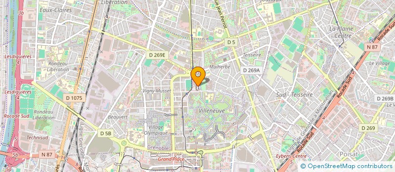 localisation de l'entreprise O MYL FLEURS à GRENOBLE