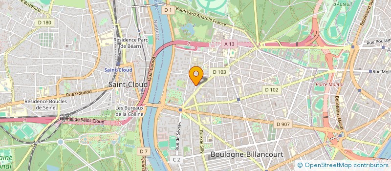 localisation de l'entreprise O.N BATIMENT à BOULOGNE-BILLANCOURT