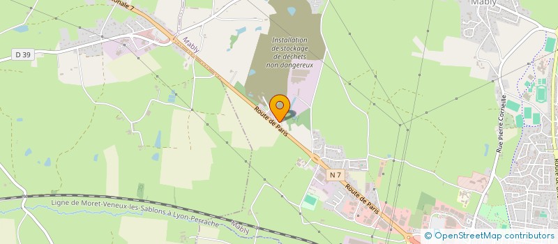 localisation de l'entreprise O.N. IMMOBILIER  MABLY