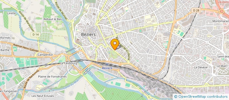localisation de l'entreprise O.N.L CONSTRUCTION  BEZIERS
