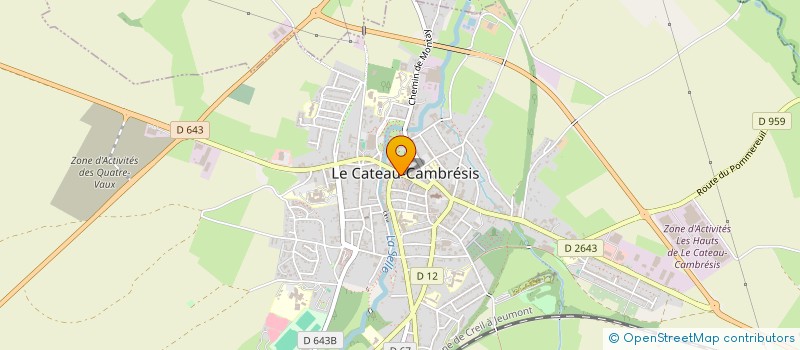 localisation de l'entreprise O.N.M  LE CATEAU CAMBRESIS