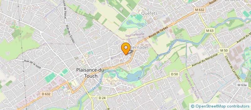 localisation de l'entreprise O'NAIADE à PLAISANCE-DU-TOUCH