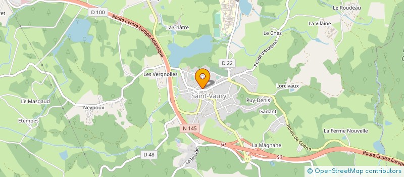 localisation de l'entreprise O NATUR'ELLE à SAINT-VAURY
