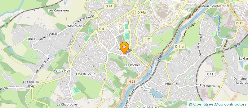 localisation de l'entreprise O NATUR'ELLE à ISLE