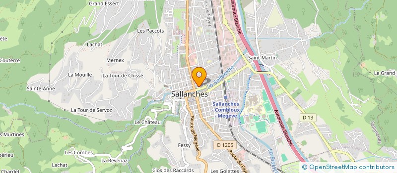 localisation de l'entreprise O'NATUREL à SALLANCHES