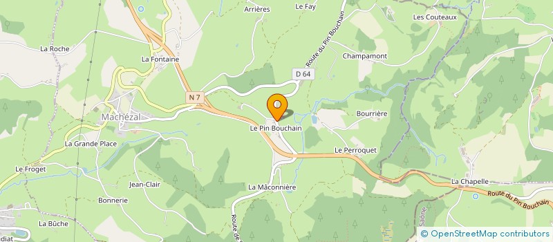 localisation de l'entreprise O NATUREL  MACHEZAL