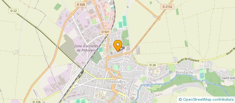 localisation de l'entreprise O'NAYADE  PITHIVIERS