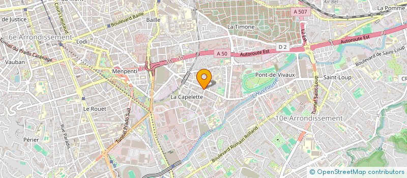localisation de l'entreprise O'NEW B à MARSEILLE