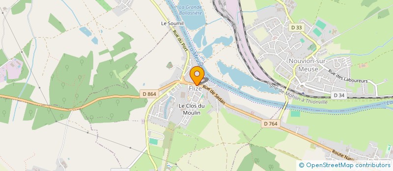 localisation de l'entreprise O'NIL  FLIZE