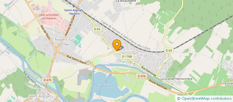 localisation de l'entreprise O.NIVAULT CHAUFFAGE  NOYERS-SUR-CHER