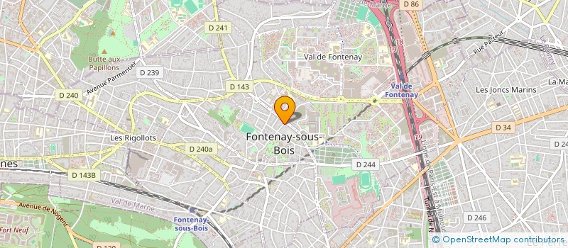 localisation de l'entreprise O'NORTANHO LE BAR DE L'HOTEL DE VILLE à FONTENAY-SOUS-BOIS