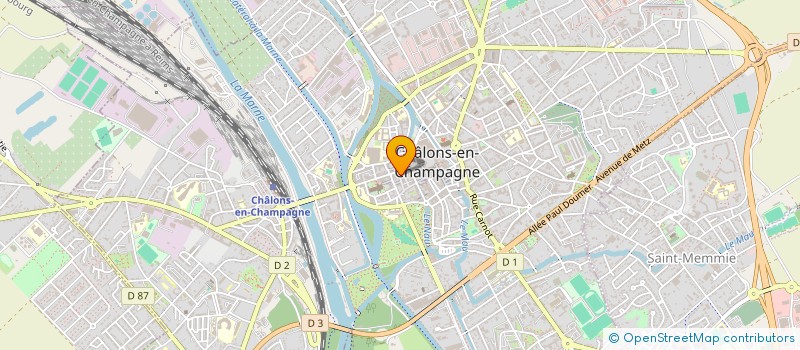 localisation de l'entreprise O'NOTES EDITIONS à CHALONS-EN-CHAMPAGNE