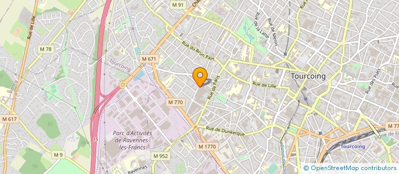 localisation de l'entreprise O-NYX à TOURCOING