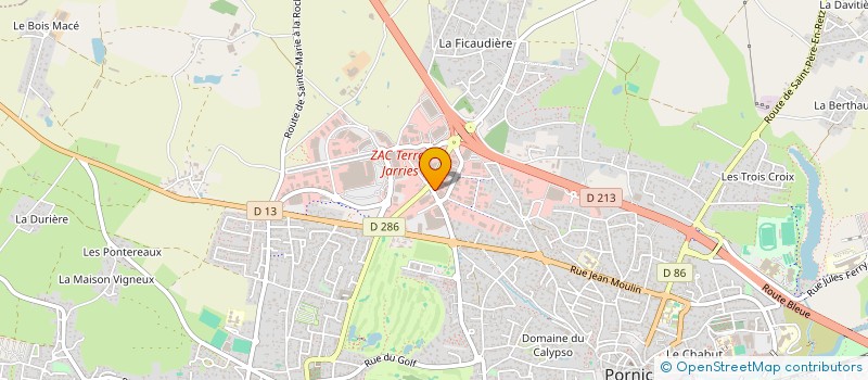 localisation de l'entreprise O.P.B à PORNIC