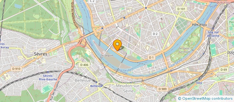 localisation de l'entreprise O.P.C.  BOULOGNE-BILLANCOURT