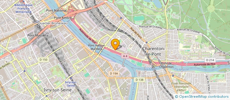 localisation de l'entreprise O.P & C.E à CHARENTON-LE-PONT
