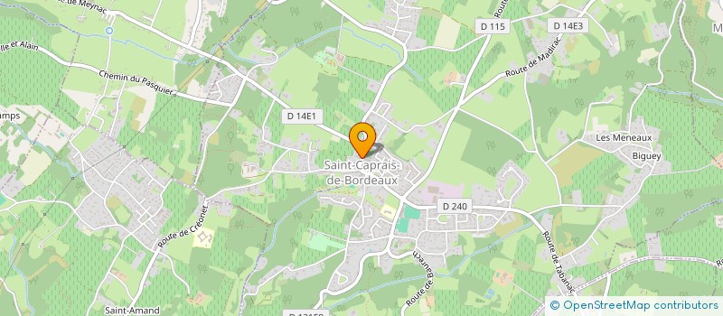 localisation de l'entreprise O.P.C. OUEST PATRIMOINE CONSEILS  SAINT-CAPRAIS-DE-BORDEAUX