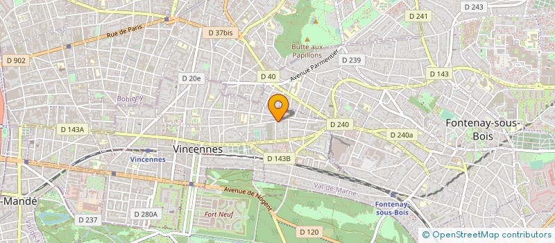 localisation de l'entreprise O P E A à VINCENNES