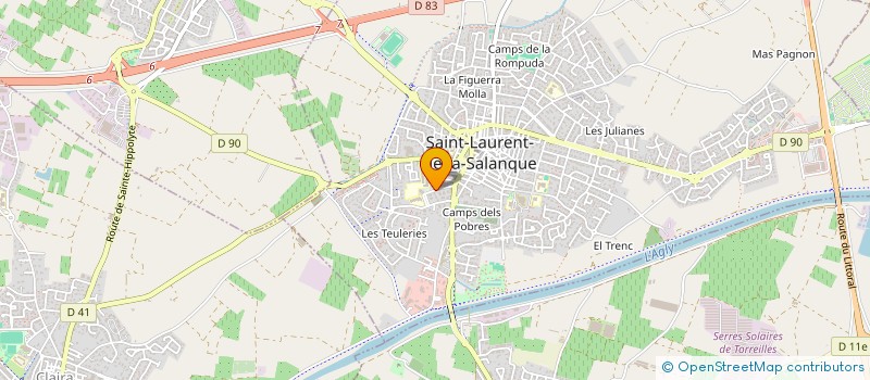 localisation de l'entreprise O.P.H  SAINT-LAURENT-DE-LA-SALANQUE