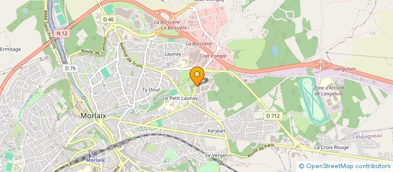 localisation de l'entreprise O'P HOLDING  MORLAIX