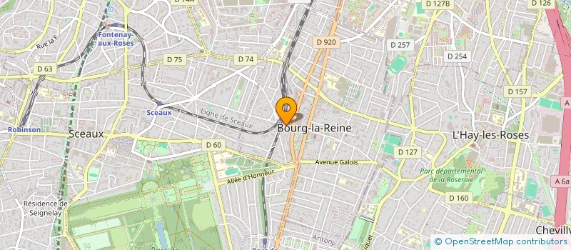 localisation de l'entreprise O.P.I. à BOURG-LA-REINE