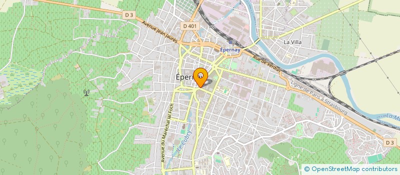 localisation de l'entreprise O.P.J. à EPERNAY