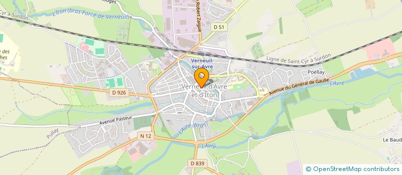 localisation de l'entreprise O.P.S.F. à VERNEUIL D'AVRE ET D'ITON