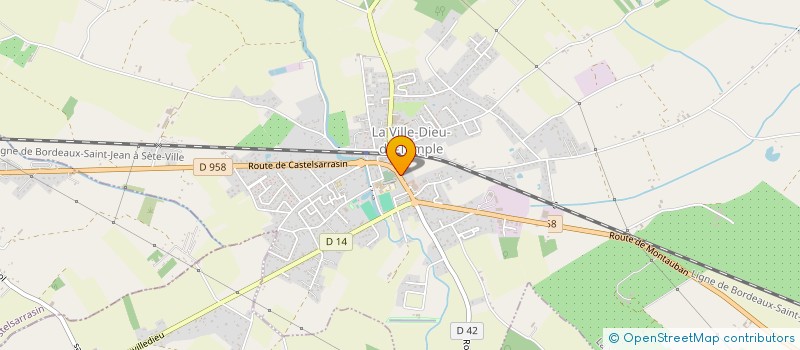 localisation de l'entreprise O P'TIT BELY  LA VILLE-DIEU-DU-TEMPLE