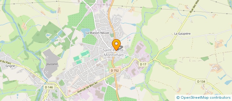 localisation de l'entreprise O P'TIT BISTRO à MONTREVAULT-SUR-EVRE