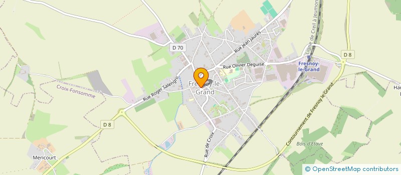 localisation de l'entreprise O P'TIT CREUX'ZE  FRESNOY-LE-GRAND