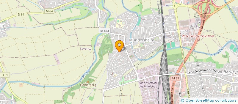 localisation de l'entreprise O P'TIT CRO  MUNDOLSHEIM